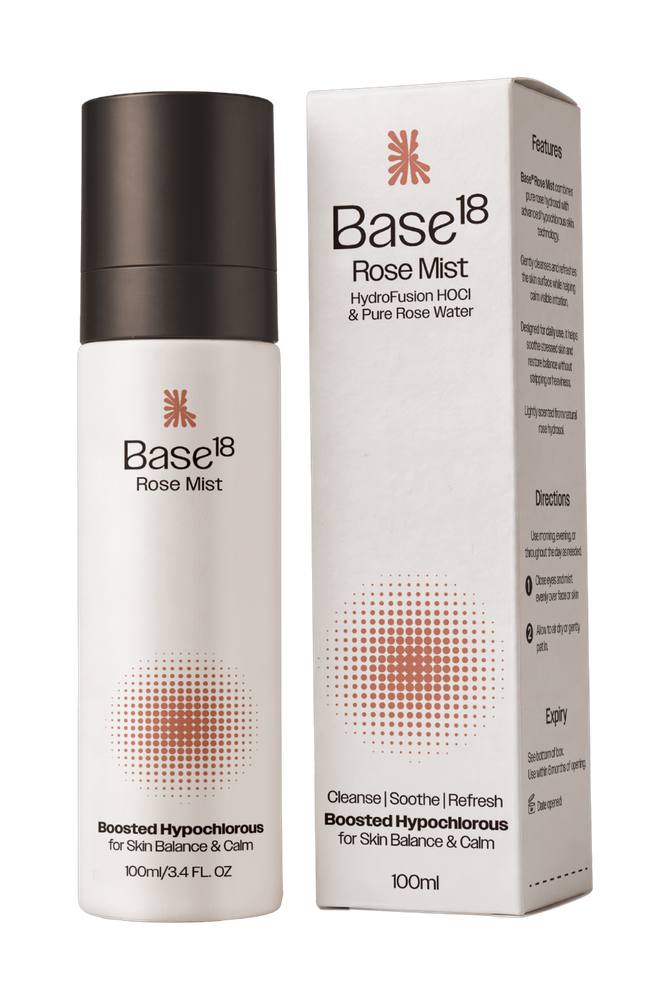 Base18 Rose Mist bottle and box